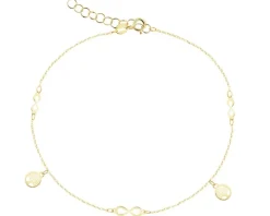 Złota bransoletka - nieskończoności, drzewa