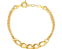 Złota bransoletka - pancerka