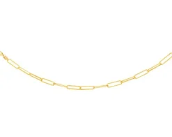 Złota bransoletka - paper clip