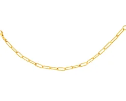 Złota bransoletka - paper clip