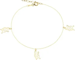 Złota bransoletka - pieski