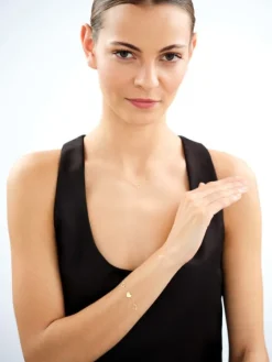 Złota bransoletka - serca