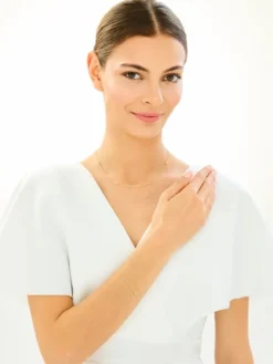 Złota bransoletka - serca