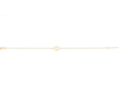 Złota bransoletka - serce