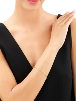 Złota bransoletka - skręcone blaszki