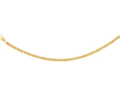 Złota bransoletka - splot królewski