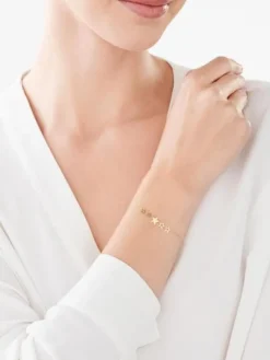 Złota bransoletka, ankier - gwiazdy