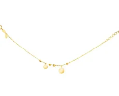 Złota bransoletka, ankier - koła