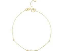 Złota bransoletka, ankier- kulki