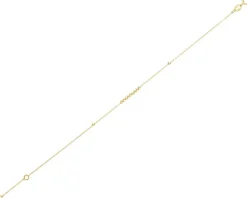 Złota bransoletka, ankier- kulki