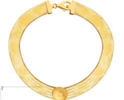 Złota bransoletka elastyczna