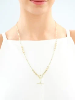 Złota bransoletka i naszyjnik - komplet