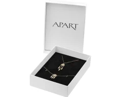 Złota bransoletka i naszyjnik, szkło szlifowane - komplet - łapacze snów