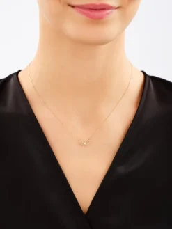 Złota bransoletka i naszyjnik - komplet - skrzydła