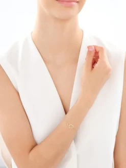 Złota bransoletka i naszyjnik - komplet - serca