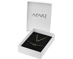 Złota bransoletka i naszyjnik - komplet - serca