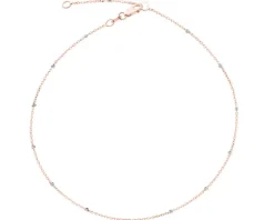 Złota bransoletka na nogę