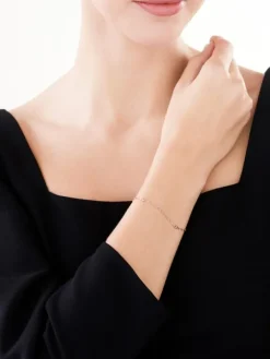 Złota bransoletka, singapurka - kulki