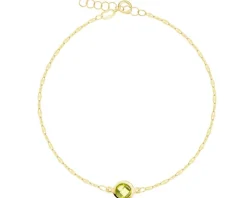 Złota bransoletka z cyrkonią