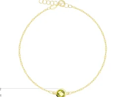 Złota bransoletka z cyrkonią