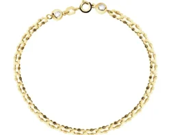 Złota bransoletka z cyrkoniami