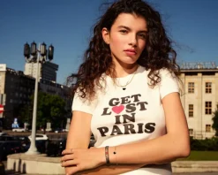 Złota bransoletka z emalią - serce