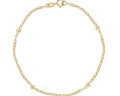 Złota bransoletka z kulkami