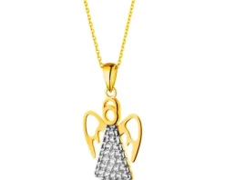 Złota zawieszka - aniołek