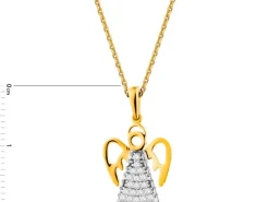 Złota zawieszka - aniołek