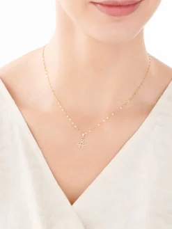 Złota zawieszka - aniołek