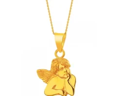 Złota zawieszka  - aniołek