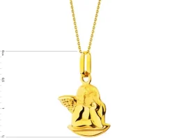 Złota zawieszka - aniołek