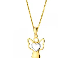 Złota zawieszka - aniołek