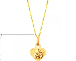 Złota zawieszka - aniołek