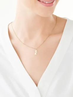 Złota zawieszka - aniołek