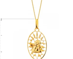 Złota zawieszka - aniołek