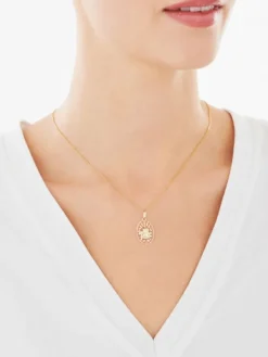 Złota zawieszka - aniołek