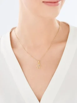 Złota zawieszka - aniołek