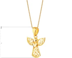 Złota zawieszka - aniołek