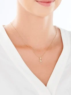 Złota zawieszka - aniołek