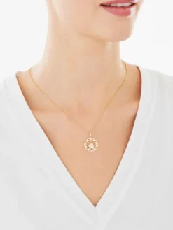 Złota zawieszka - aniołek