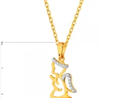 Złota zawieszka - aniołek