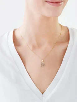 Złota zawieszka - aniołek