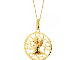 Złota zawieszka - aniołek