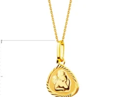 Złota zawieszka - aniołek