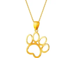 Złota zawieszka - łapka