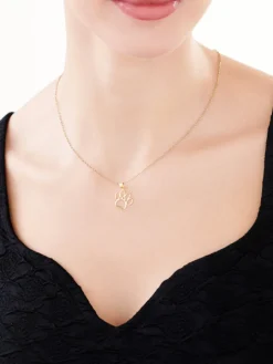 Złota zawieszka - łapka