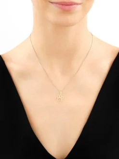 Złota zawieszka - łapka