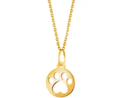 Złota zawieszka - łapka