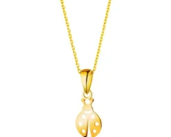 Złota zawieszka - biedronka